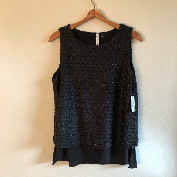 NWT black sparkle top - Picture 1 of 7